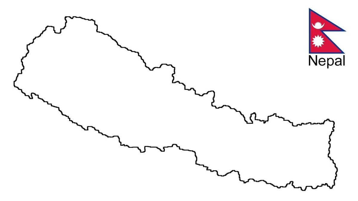 வரைபடம் நேபால் அவுட்லைன்
