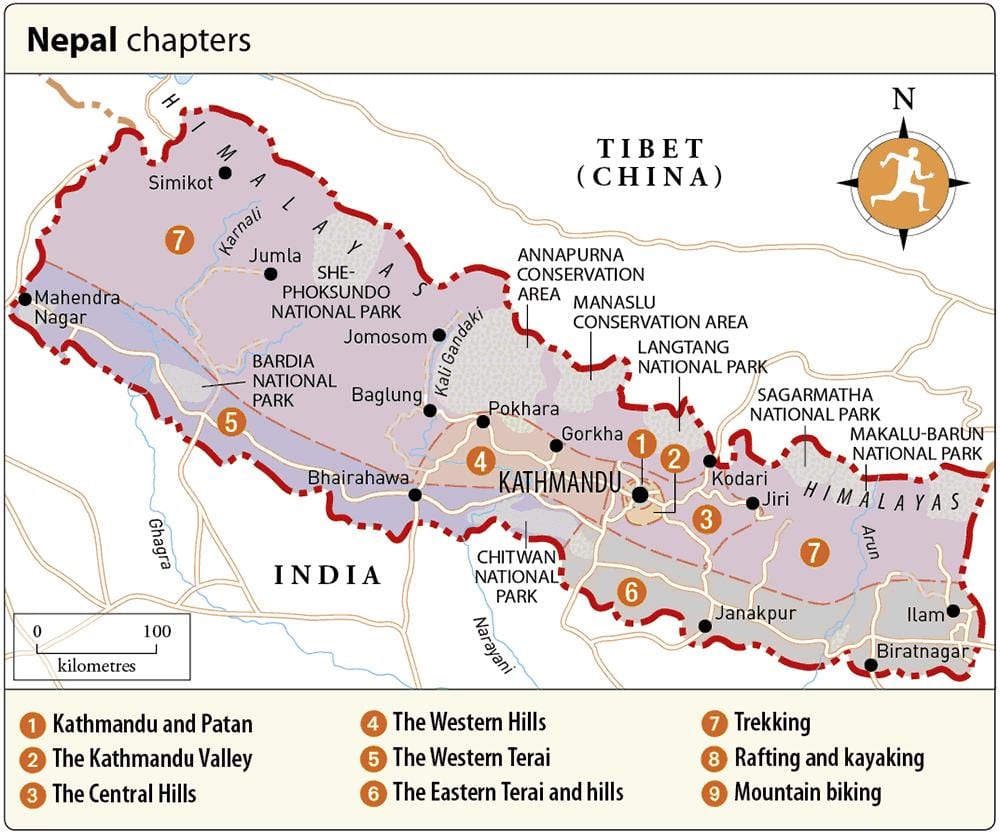 வரைபடம் நேபால் கொண்டு கோயில்கள்