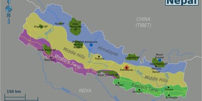 வரைபடம் அசல் நேபால்