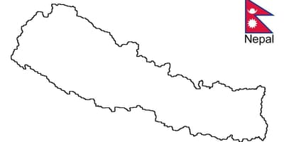 வரைபடம் நேபால் அவுட்லைன்