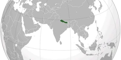 வரைபடம் பூமியின் நேபால்