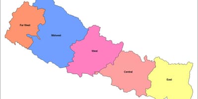 வரைபடத்தை கிழக்கு அபிவிருத்தி பகுதியில் நேபால்