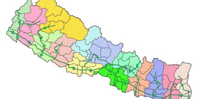 வரைபடம் நேபால் முக்கிய நெடுஞ்சாலைகள்